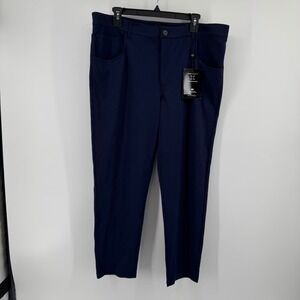 Under 510 Mens Navy Blue‎ 4 Way Stretch Golf Pants Size 36x26